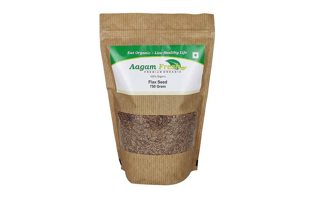 Aagam Fresh Organic Flax Seed    Pack  750 grams